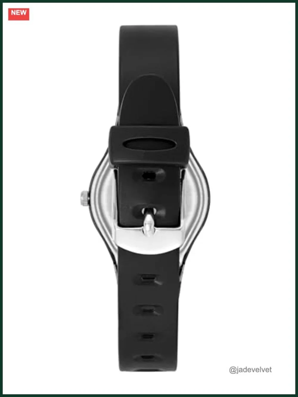 Easy to Read Resin Strap Watch with Luminous Hands, 100M Water Resistant